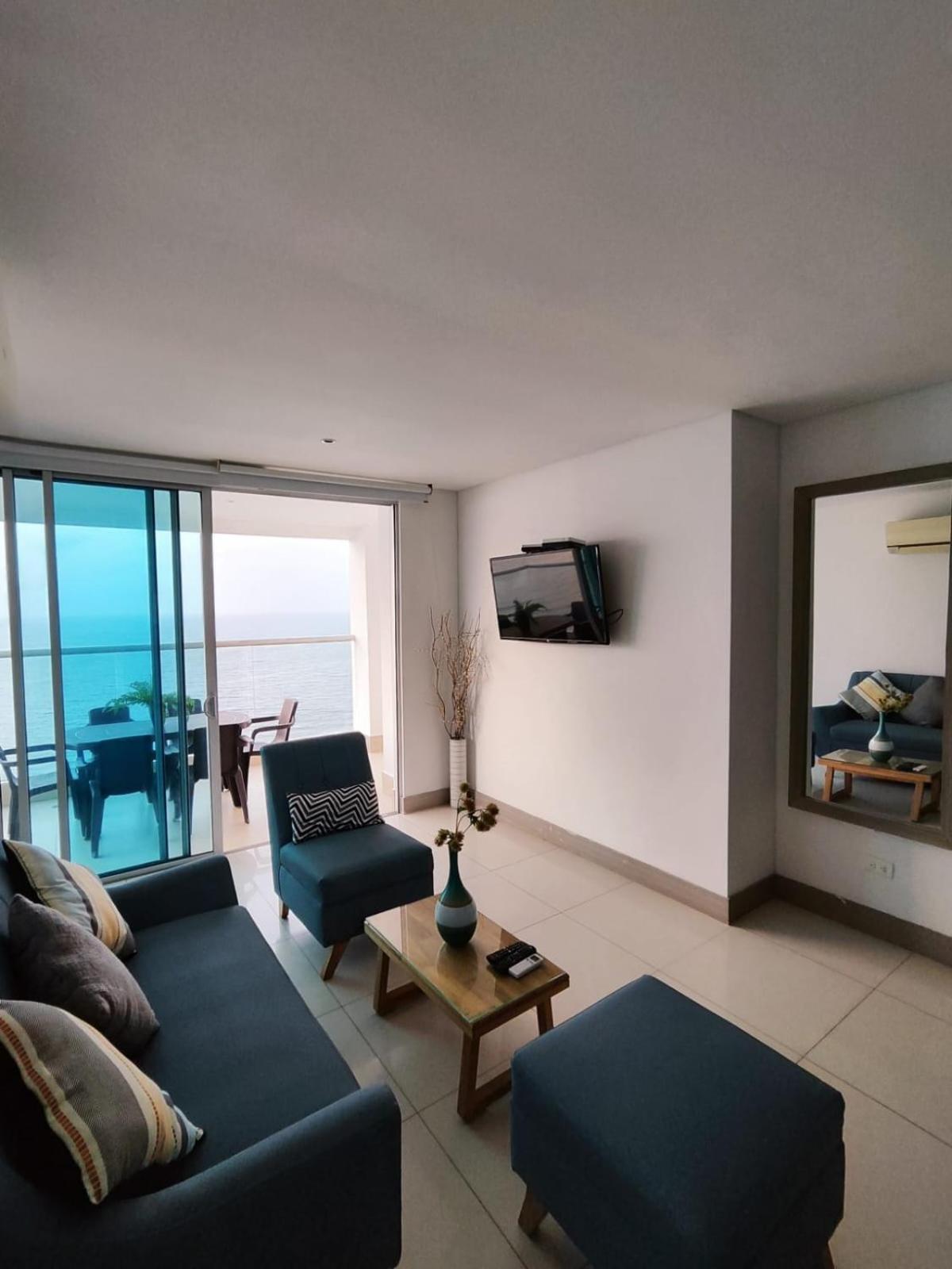 Apartamento Palmetto Vista De Frente Al Mar Cartagena
